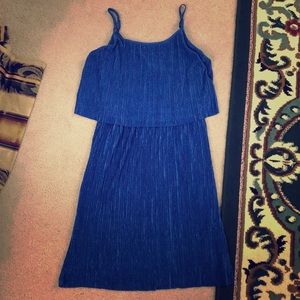 NWT Alison Andrews Blue Spaghetti Strap Dress